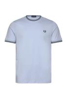 Twin Tipped T-Shirt Designers T-Kortærmet Skjorte Blue Fred Perry