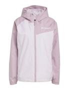 W Mt 2L Rain Jk Sport Sport Jackets Pink Adidas Terrex