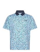 Ua Perf 3.0 Printed Polo Tops Polos Short-sleeved Blue Under Armour
