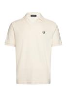 Open Collar Towelling Polo Tops Knitwear Short Sleeve Knitted Polos Cr...