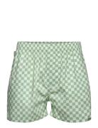 Green Checkered Underwear Boxer Shorts Green Pockies