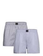 Cotton Stretch Woven Boxer Shorts 2P Bottoms Shorts Casual White Björn...