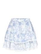 Boho Mini Skirt Skirts Short Skirts Blue Gina Tricot