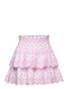 Skirt Schifflie Embroidery Dresses & Skirts Skirts Short Skirts Pink L...