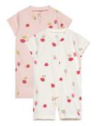 Pyjamas Romper 2 Pack Aop Pyjamas Sie Jumpsuit Multi/patterned Lindex