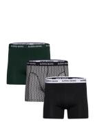 Cotton Stretch Boxer 3P Boxershorts Black Björn Borg