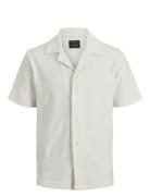 Jprblaben Ss Shirt Tops Knitwear Short Sleeve Knitted Polos Cream Jack...