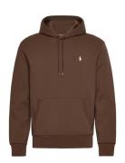 Double-Knit Hoodie Tops Sweatshirts & Hoodies Hoodies Brown Polo Ralph...