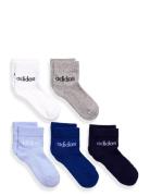 Kids Lin Ank 5P Sport Socks & Tights Socks Multi/patterned Adidas Spor...