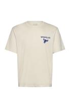 Graphic Tee Tops T-Kortærmet Skjorte Cream Wrangler