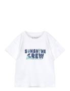 T-Shirt .-- Crew Tops T-Kortærmet Skjorte White Mango