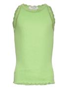 Rkbalta Modal Sl Lace Top Tops T-shirts Sleeveless Green Rosemunde Kid...