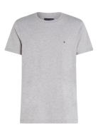 Essential Reg Fit Heather Tee Tops T-Kortærmet Skjorte Grey Tommy Hilf...