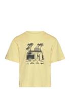 T-Shirt .-- Esen4 Tops T-Kortærmet Skjorte Yellow Mango
