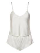 Sussie - Pyjama Set Pyjamas Nattøj White Etam