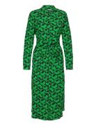 Chakra Zinni Dress Aop Knælang Kjole Green Mads Nørgaard
