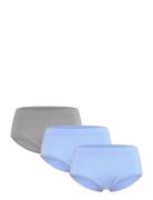 Brief Sally Regular Seamless Trusser, Tanga Briefs Blue Lindex