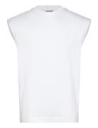 Loose Fit Square Cotton Tank Top Tops T-shirts Sleeveless White Weekda...