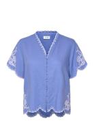 Lr-Naja Tops Shirts Short-sleeved Blue Levete Room