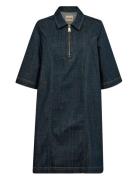 Mmabigail Denim Dress Dresses Shirt Dresses Navy MOS MOSH