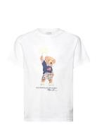 Polo Bear Cotton Jersey Tee Tops T-Kortærmet Skjorte White Ralph Laure...