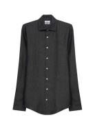 New Kent Tops Shirts Linen Shirts Grey Seidensticker