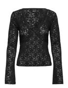 Lace Top Tops Blouses Long-sleeved Black Gina Tricot