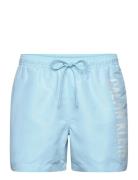 Medium Drawstring Badeshorts Blue Calvin Klein