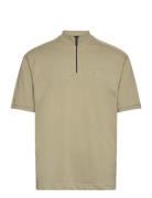 Pe_Mixed Tops T-Kortærmet Skjorte Khaki Green BOSS