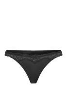 Secret Lace Thong G-streng Undertøj Black Hunkemöller
