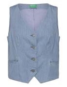 Waistcoat Blazers Sleeveless Blazers Blue United Colors Of Benetton