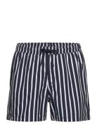 Borg Print Swim Shorts Badeshorts Navy Björn Borg