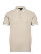 Paddy Sport Polos Short-sleeved Beige BOSS