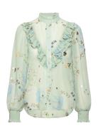 Nukyndall Shirt Tops Shirts Long-sleeved Green Nümph