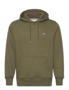Reg Shield Hoodie Tops Sweatshirts & Hoodies Hoodies Grey GANT