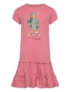 Polo Bear Tiered Cotton Jersey Dress Dresses & Skirts Dresses Casual D...