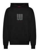 Duspliter Tops Sweatshirts & Hoodies Hoodies Black HUGO