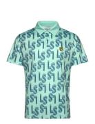 Ls Monogram Printed Polo Shirt Sport Men Sport Clothing Sport Tops Spo...