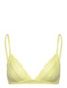 Wire Free Triangle Lingerie Bras & Tops Soft Bras Non Wired Bras Yello...