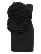 Big Flower Mini Dress Kort Kjole Black ROTATE Birger Christensen