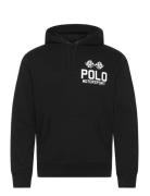 Slub Fleece Graphic Hoodie Tops Sweatshirts & Hoodies Hoodies Black Po...
