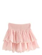 Skirt Flounces And Smock Embr Dresses & Skirts Skirts Short Skirts Pin...