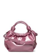 Jolly Shiny Structure Bags Top Handle Bags Pink HVISK