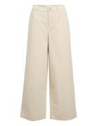 Objyale Mw Lo Pant E Ss Fair Bottoms Trousers Suitpants Beige Object