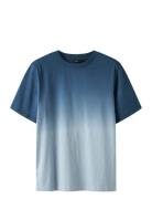 Nlmhads Ss L Top Tops T-Kortærmet Skjorte Blue LMTD