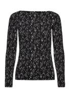 T-Shirts Tops T-shirts & Tops Long-sleeved Black Esprit Casual