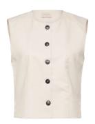 Fqmaeve-Waistcoat Blazers Sleeveless Blazers Cream FREE/QUENT