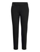 Straight Ponte Pant Bottoms Trousers Slim Fit Trousers Black Lauren Ra...