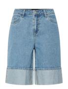 Pcmindy Mw Loose Denim Jorts D2D Bottoms Shorts Denim Shorts Blue Piec...