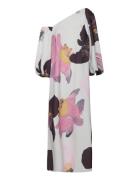 2395 Heavy Crepe, Structured Off-Sh Maxikjole Festkjole White STINE GO...